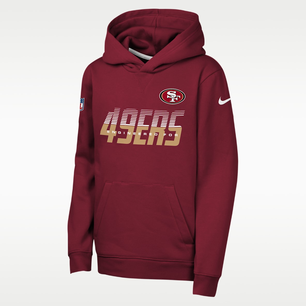 San Francisco 49ers Sideline Big Kids' Nike NFL Pullover Hoodie
