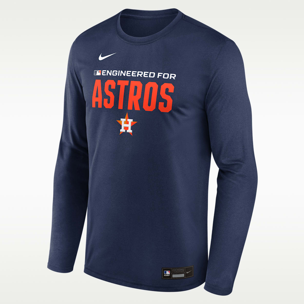 Houston Astros Authentic Collection Team Issue Men's Nike Dri-FIT MLB Long-Sleeve T-Shirt