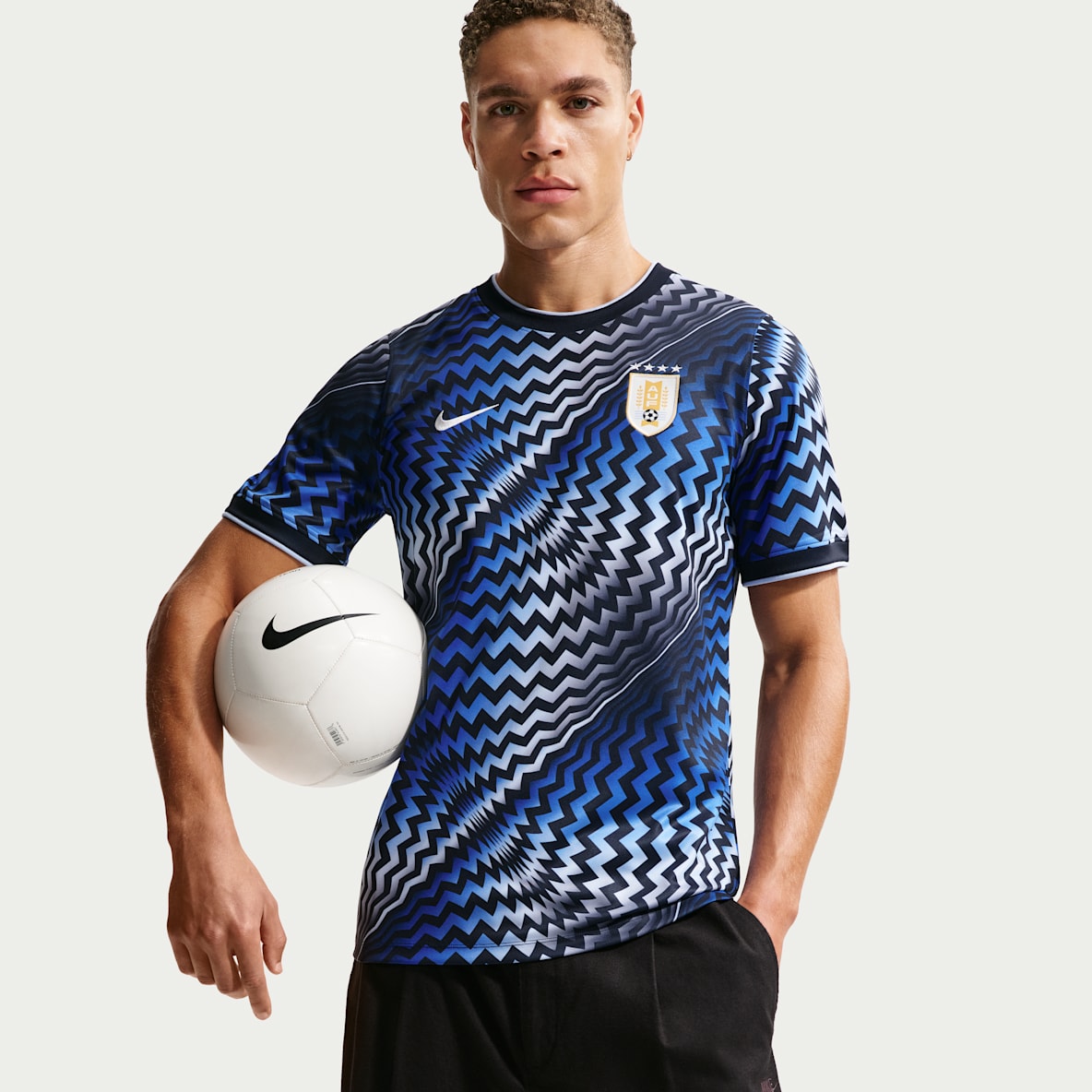 Uruguay Academy Pro Men's Nike Dri-FIT Soccer Pre-Match Short-Sleeve Top