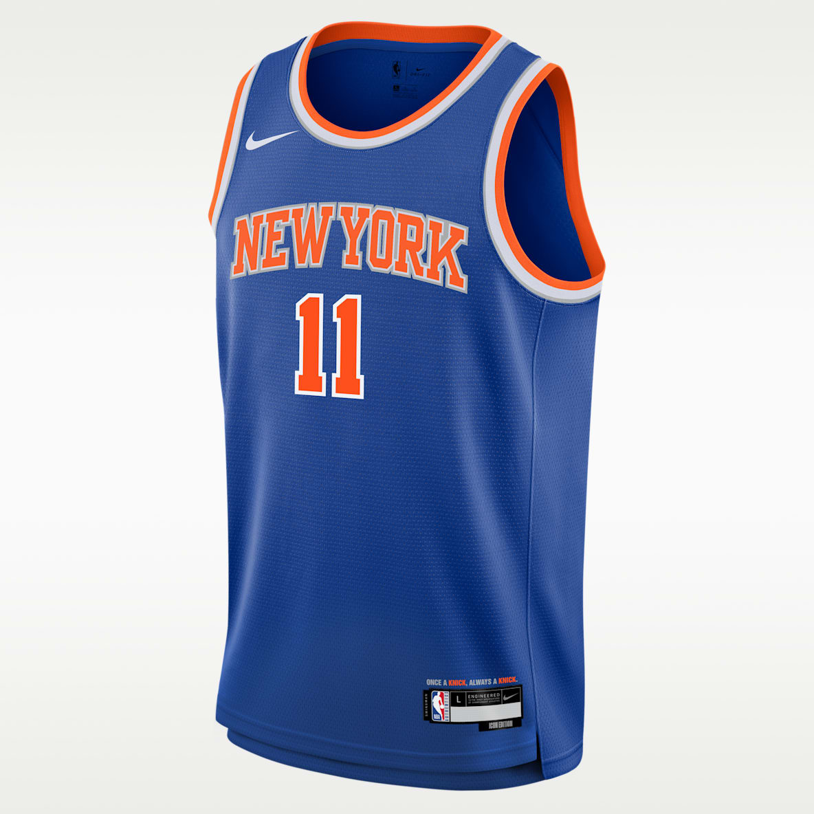Jalen Brunson New York Knicks 2024/25 Icon Edition Big Kids' Nike NBA Swingman Jersey
