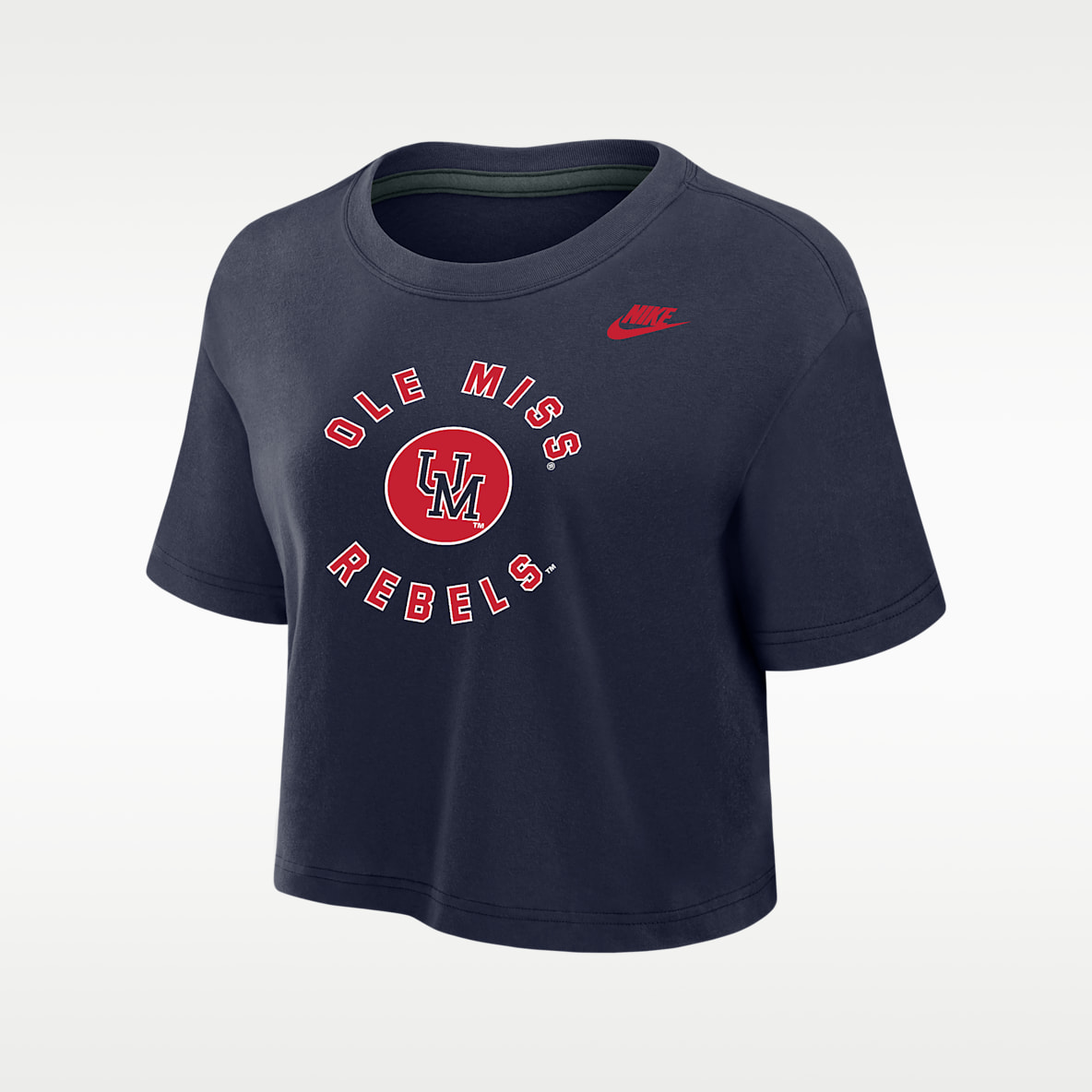 Ole Miss Rebels Women's Nike Dri-FIT Cropped T-Shirt