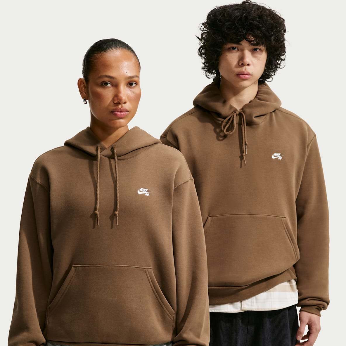 Nike SB Skatehuvtröja i fleece för män