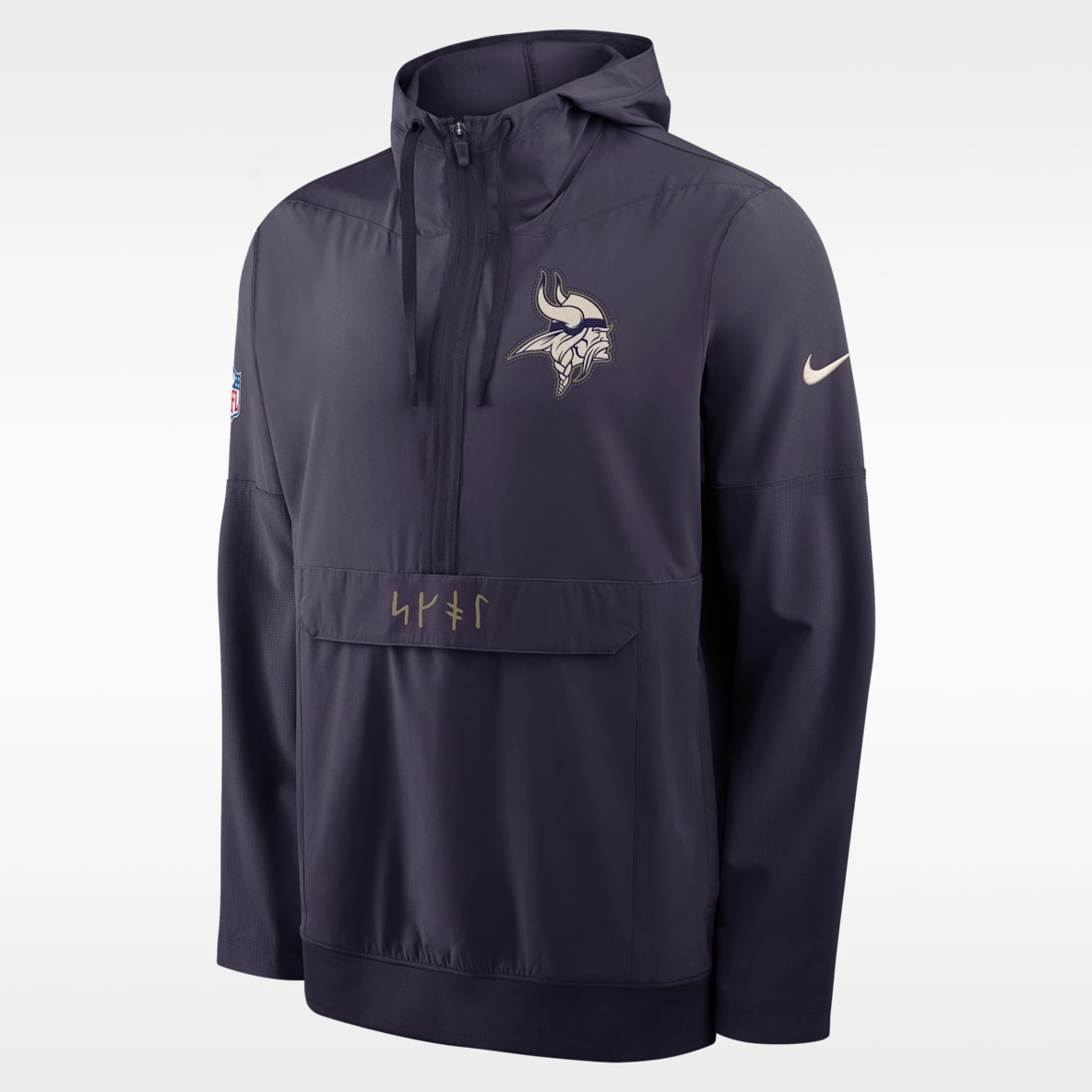 Minnesota Vikings Rivalries Collection Sideline Anorak Men's Nike NFL 1/2-Zip Hooded Jacket