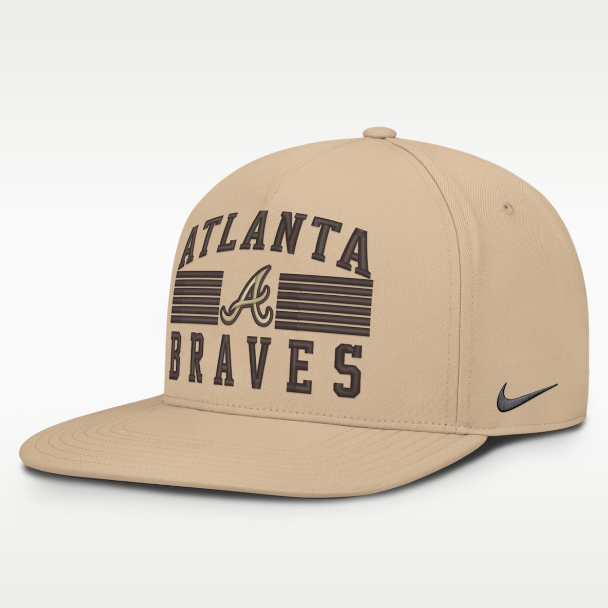 Atlanta Braves Pro Gorra Nike AeroBill de la MLB ajustable para hombre