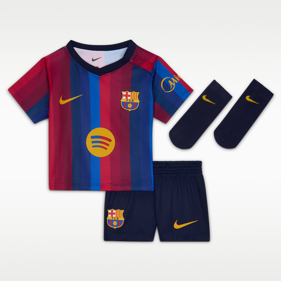 F.C. Barcelona 2026 Stadium Home Baby/Toddler Nike Football Replica 3-Piece Kit