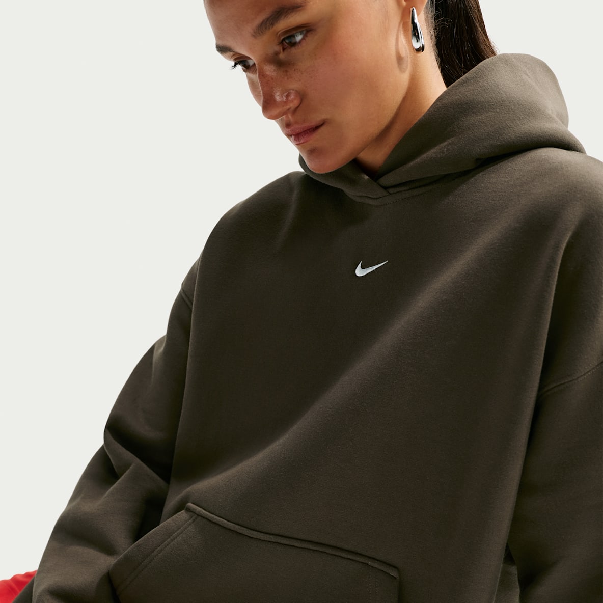 Nike Studio Fleece Medium Weight Women's Oversized Pullover Hoodie