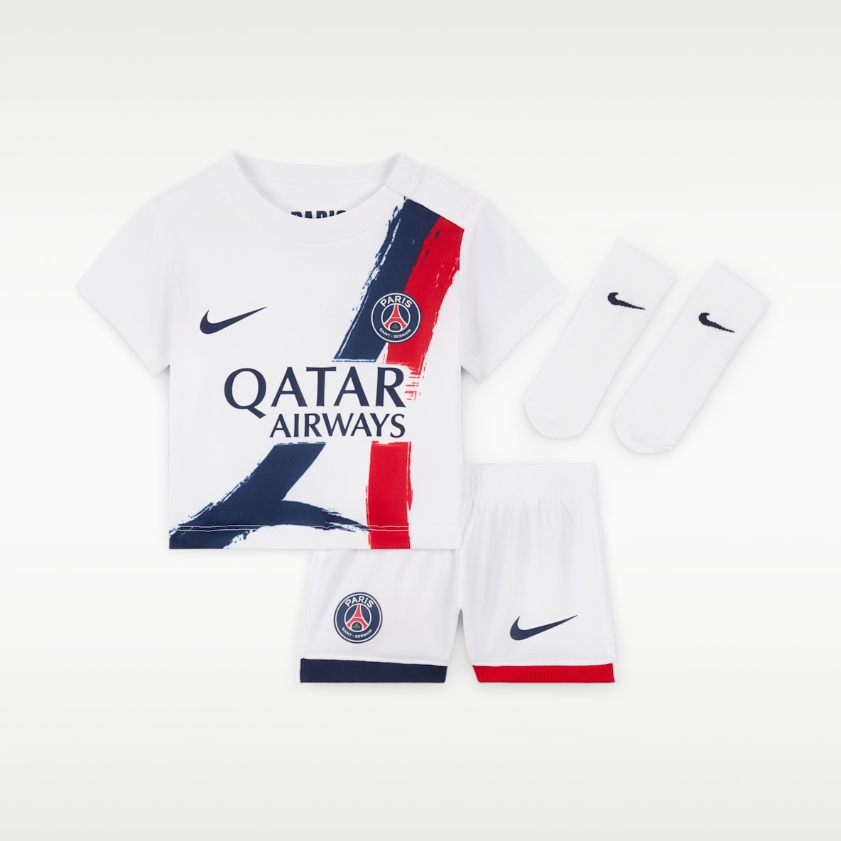 Paris-Saint Germain 2024 Stadium Away Baby/Toddler Nike Soccer Replica 3-Piece Kit