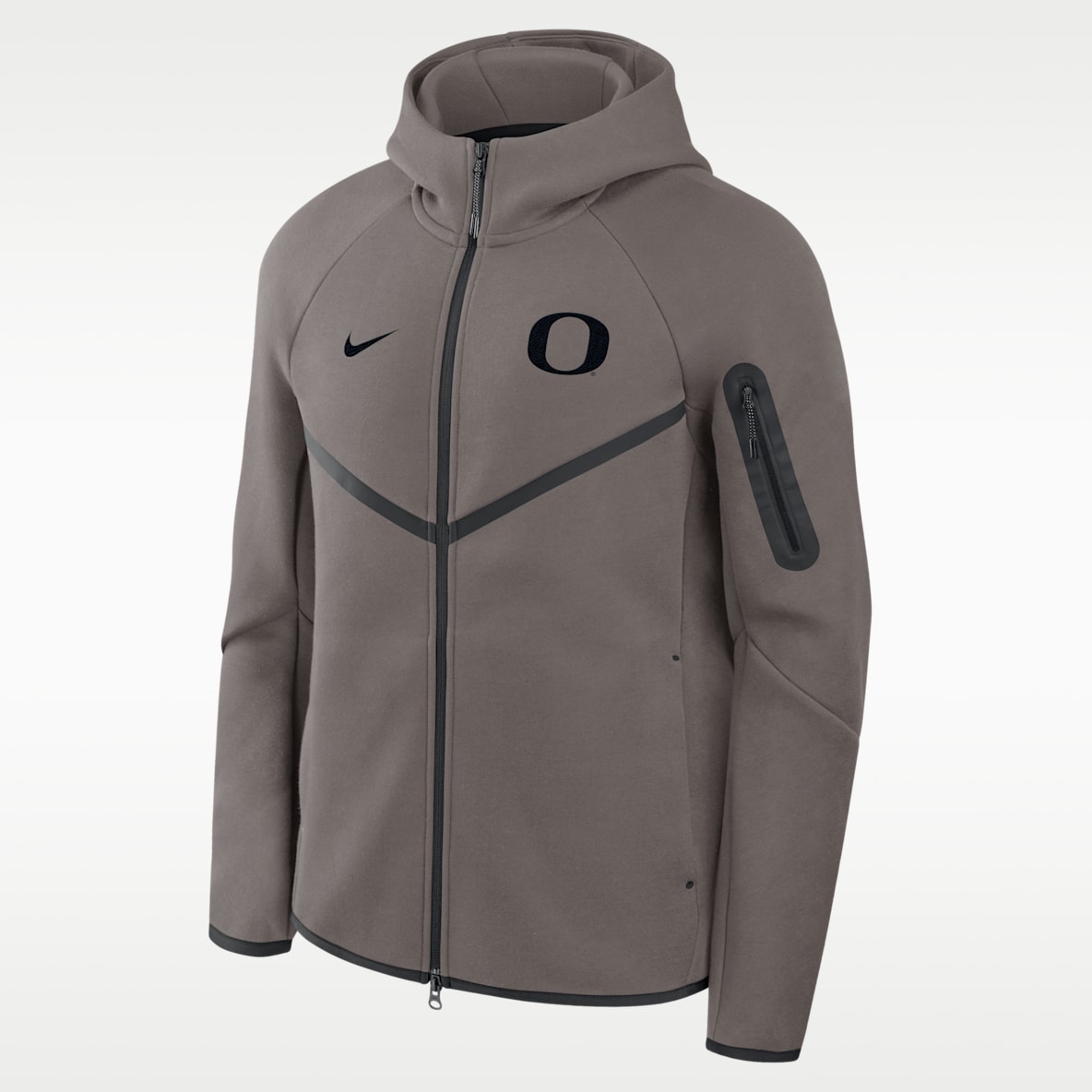 Oregon Tech Fleece Chamarra universitaria Nike con gorro de cierre completo para hombre