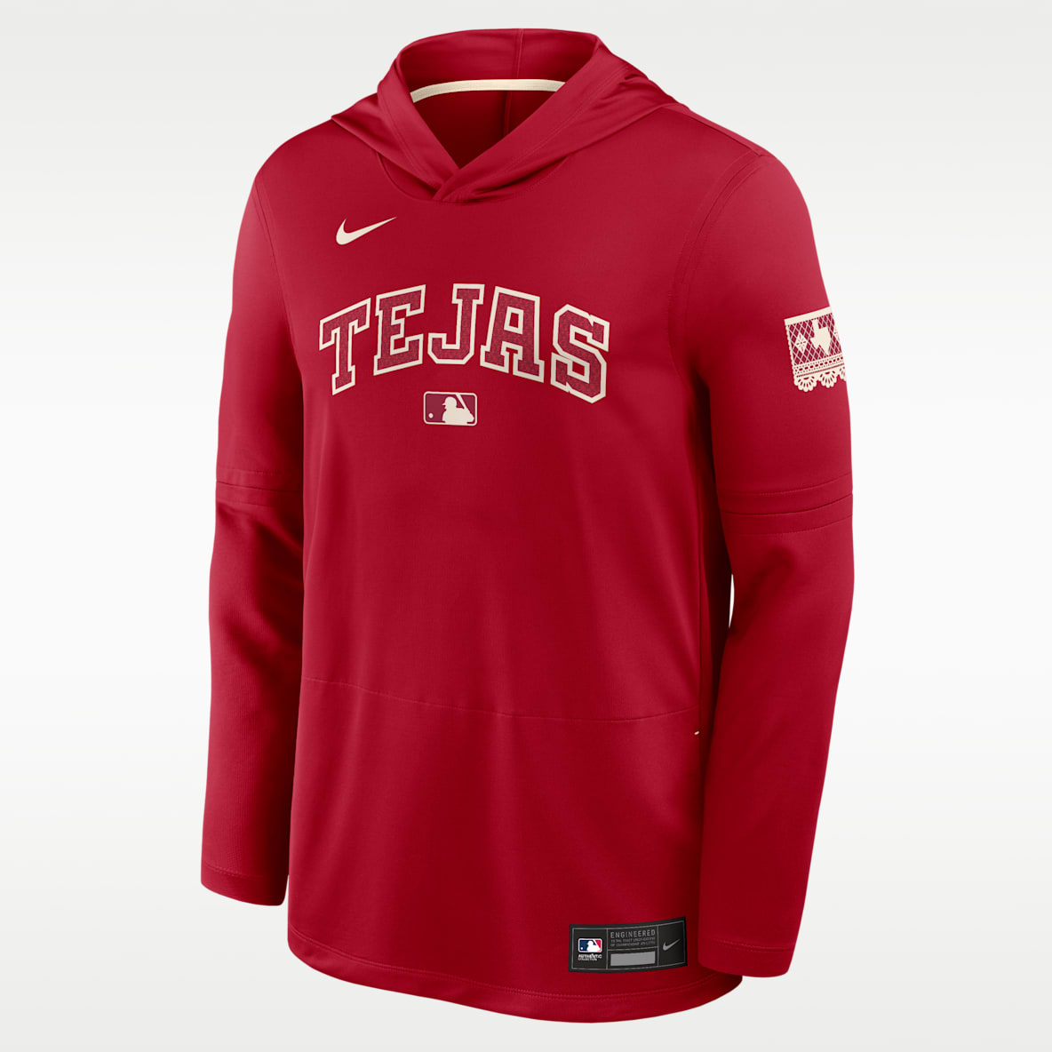 Texas Rangers City Connect Men's Nike Dri-FIT MLB Long-Sleeve Hooded Top