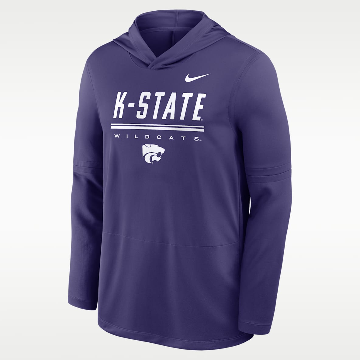Nike College (Kansas State) Sudadera con gorro Dri-FIT ligera para hombre
