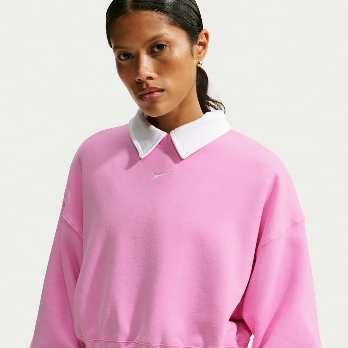 Nike Studio Fleece Medium Weight Women's Oversized Cropped Crew