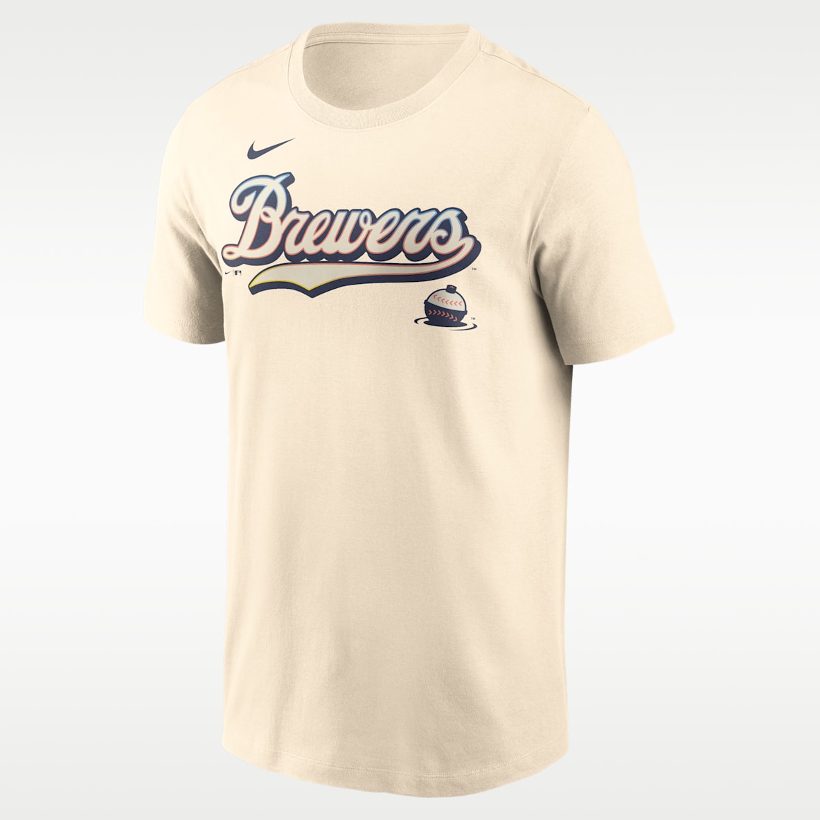Milwaukee Brewers City Connect Wordmark Men's Nike MLB T-Shirt