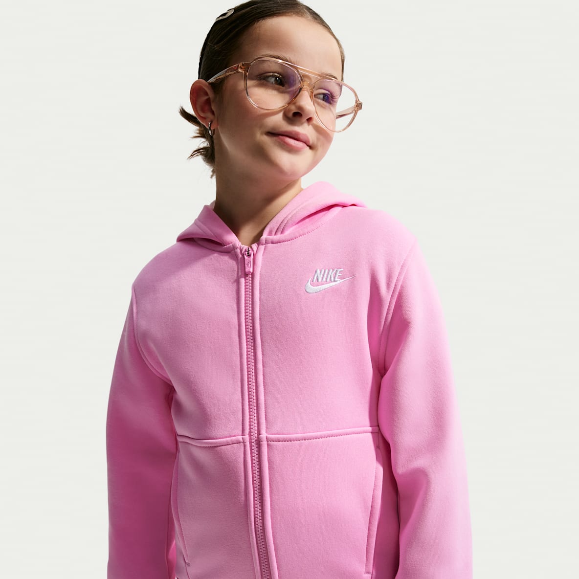 Nike Sportswear Club Big Kids' Fleece Full-Zip Hoodie