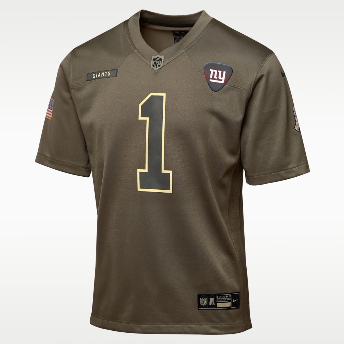 Malik Nabers New York Giants Salute to Service Big Kids’ Nike NFL Game Jersey
