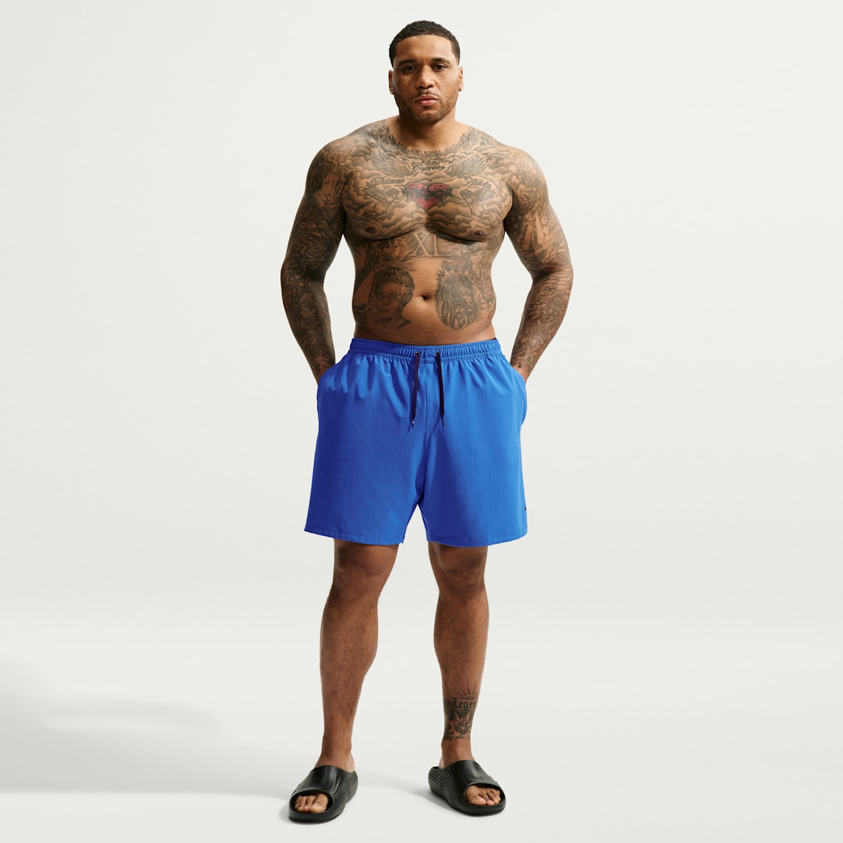Nike Swim Contend Essential Shorts de playa o alberca de 18 cm con forro de ropa interior para hombre (personas altas y tallas grandes)