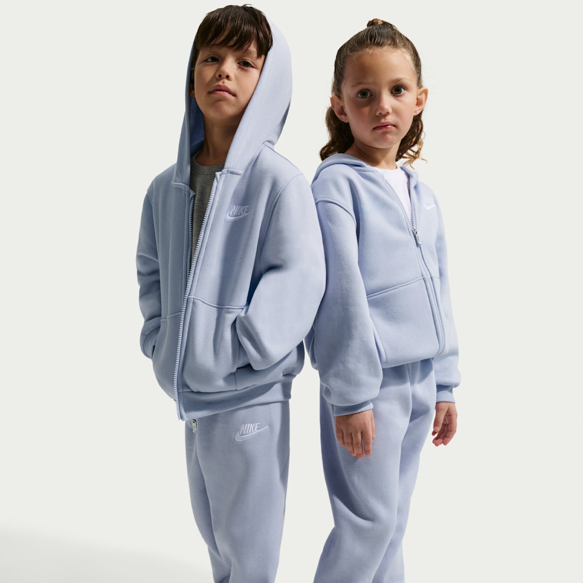 Nike Full-Zip Club Set Little Kids 2-Piece Hoodie Set