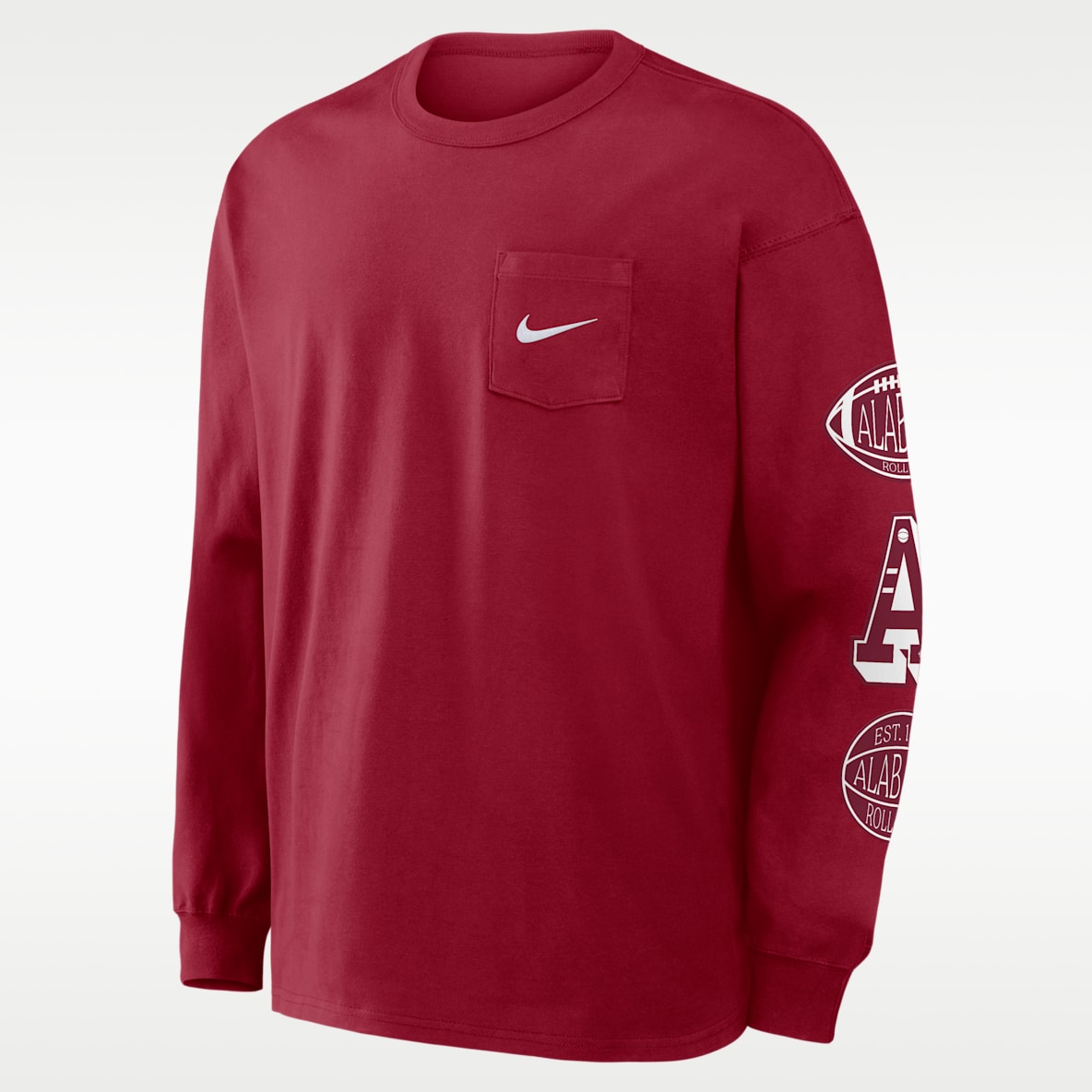Alabama Academic Max90 Pocket Men's Nike College Long-Sleeve T-Shirt