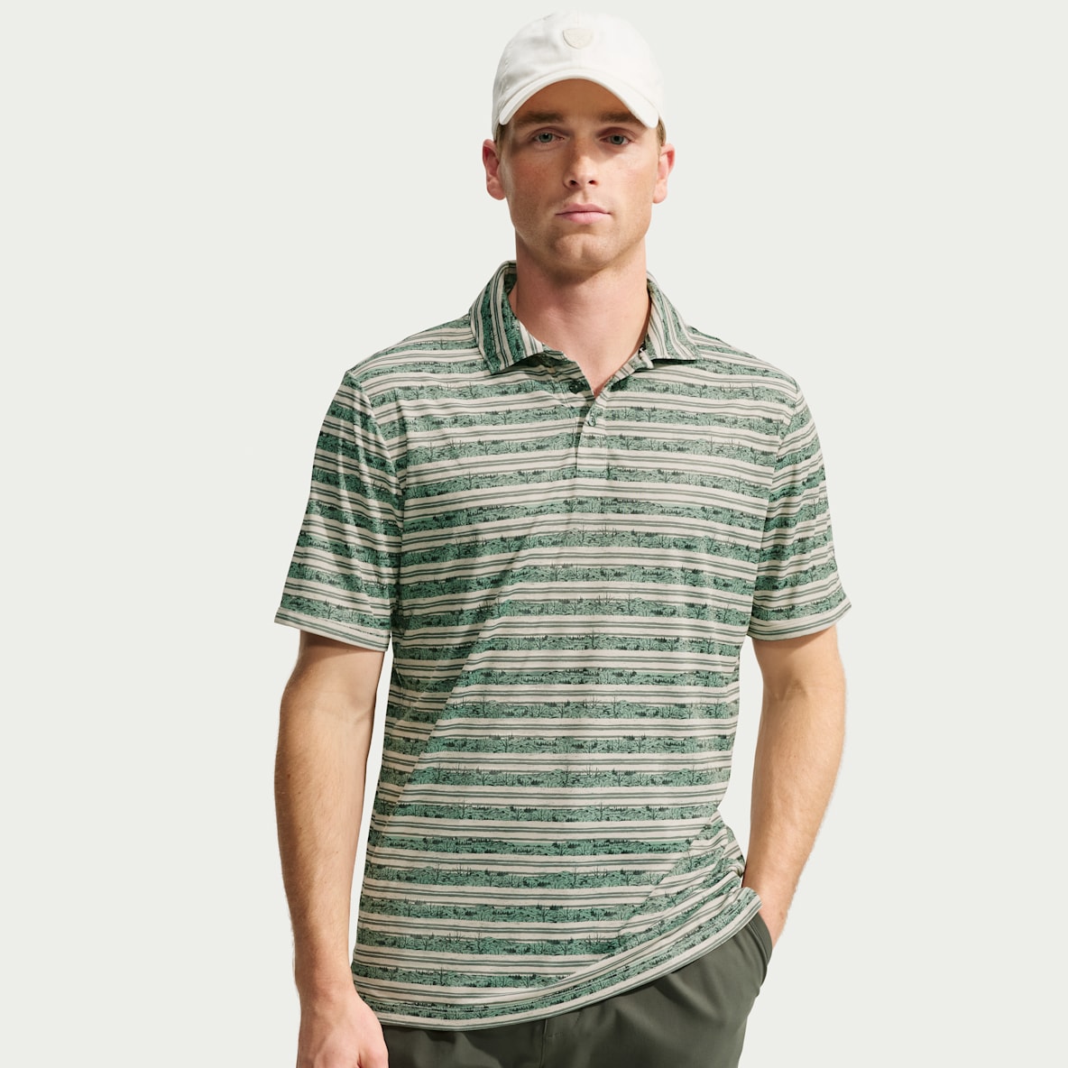 Nike Par Men's Dri-FIT Striped Golf Polo