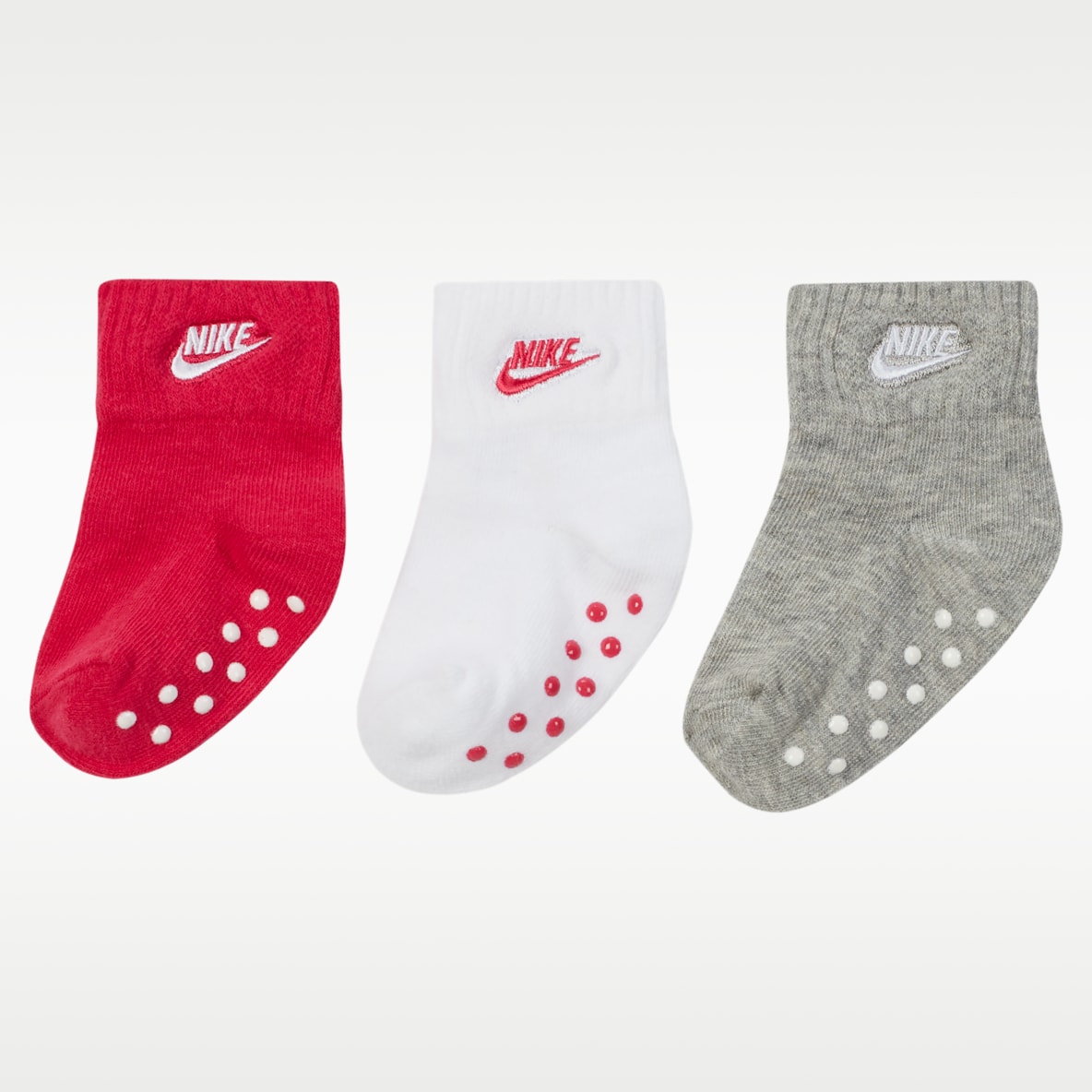 Nike Baby (6–12M) Gripper Ankle Socks (3 Pairs)