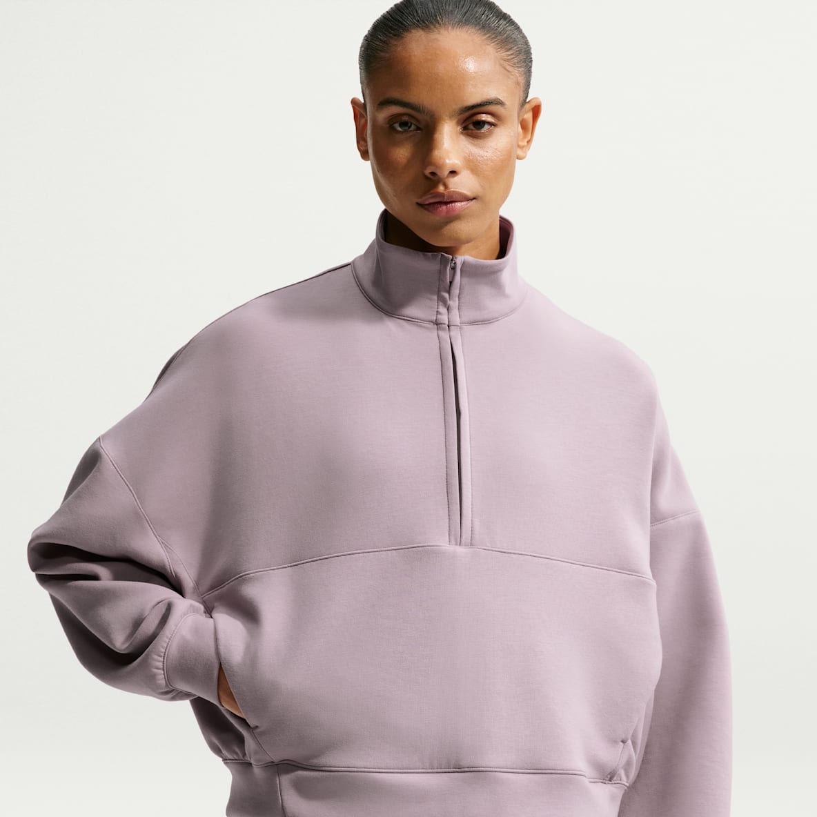 Nike 24.7 ImpossiblySoft Women's Dri-FIT Oversized 1/2-Zip Top