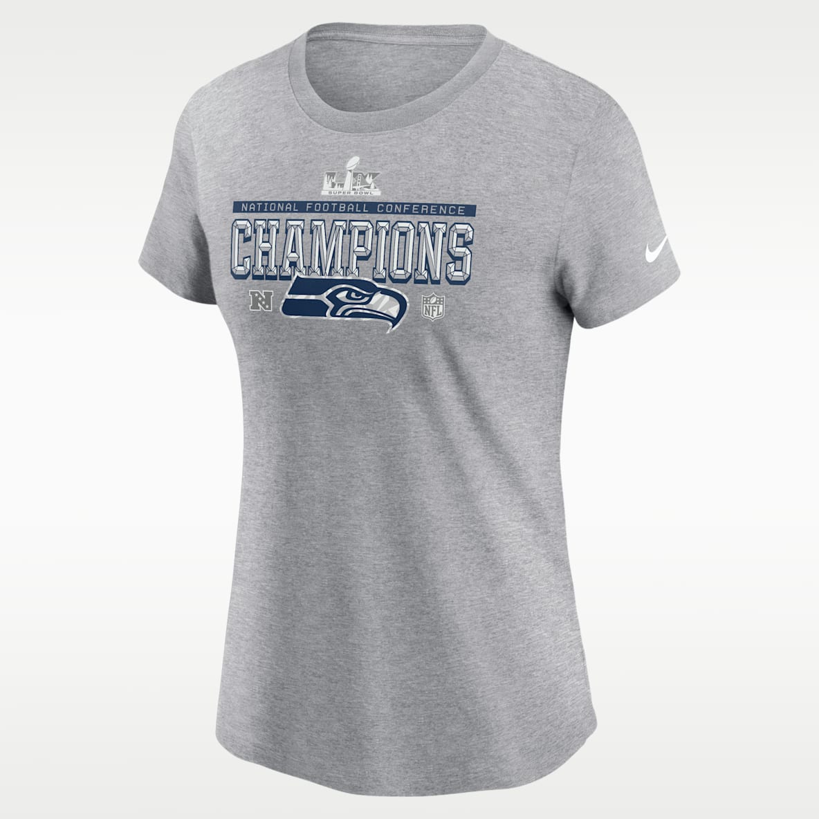 Seattle Seahawks 2026 NFC Champions Trophy Collection Women's Nike NFL T-Shirt