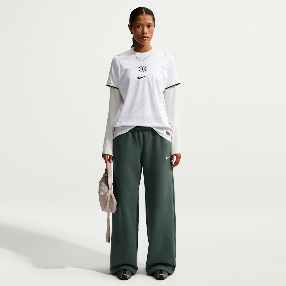 Nike Studio Fleece Medium Weight Women's Mid-Rise Wide-Leg Pants