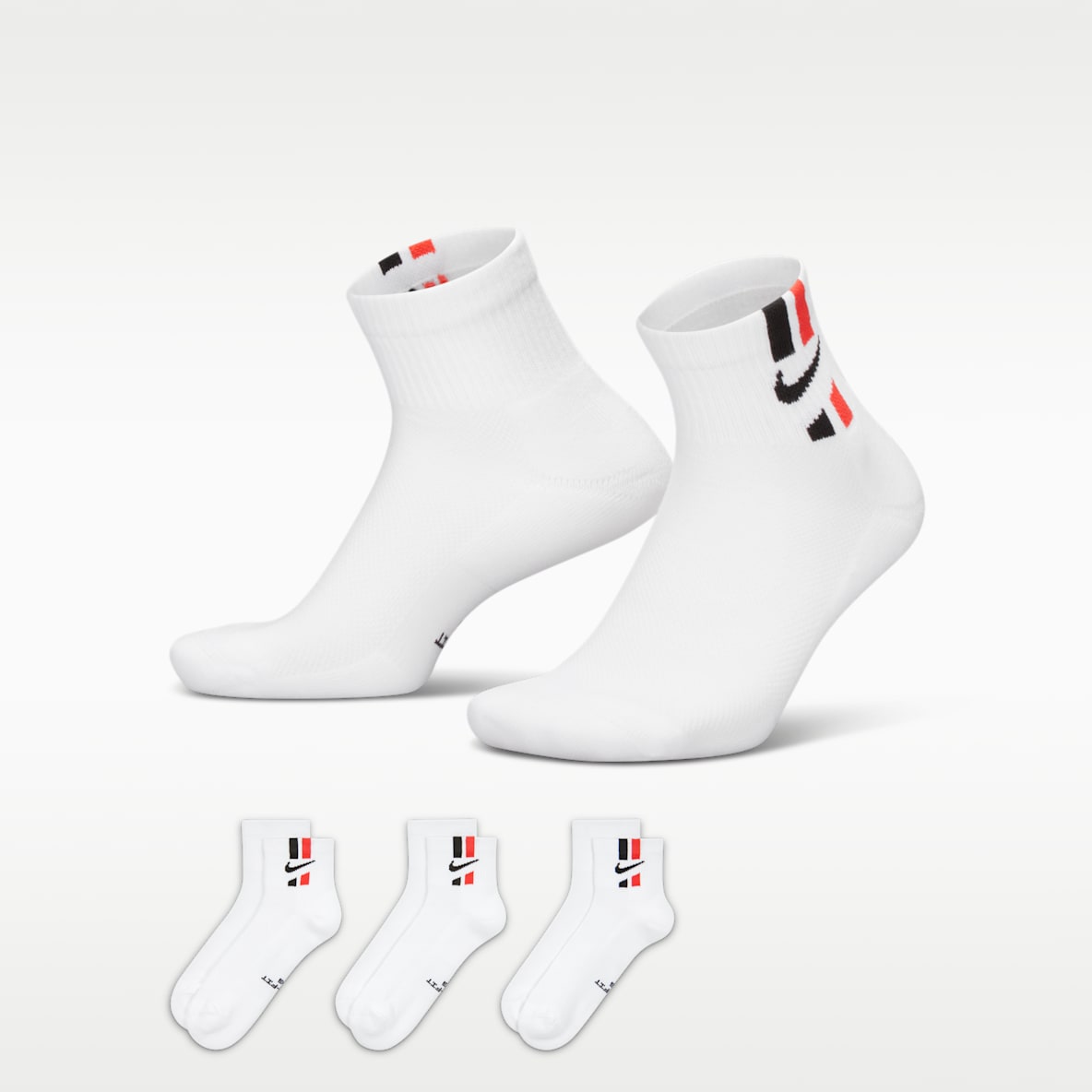 Nike Everyday Elevated Ankle Socks (3 Pairs)