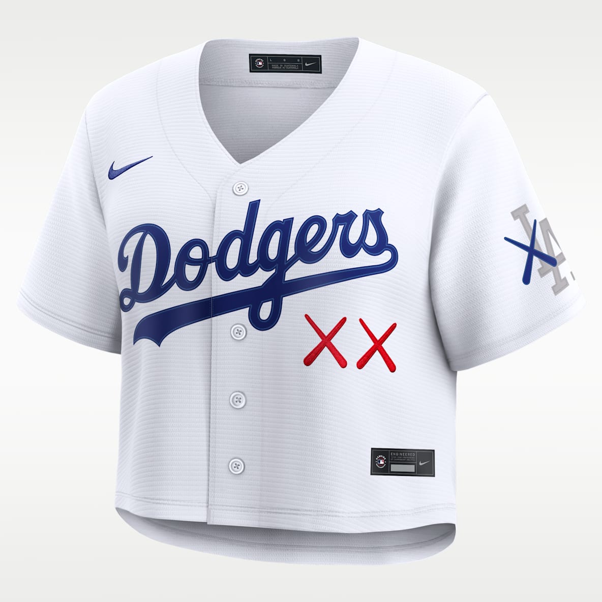 Los Angeles Dodgers Women's Nike x KAWS MLB Cropped Replica Jersey