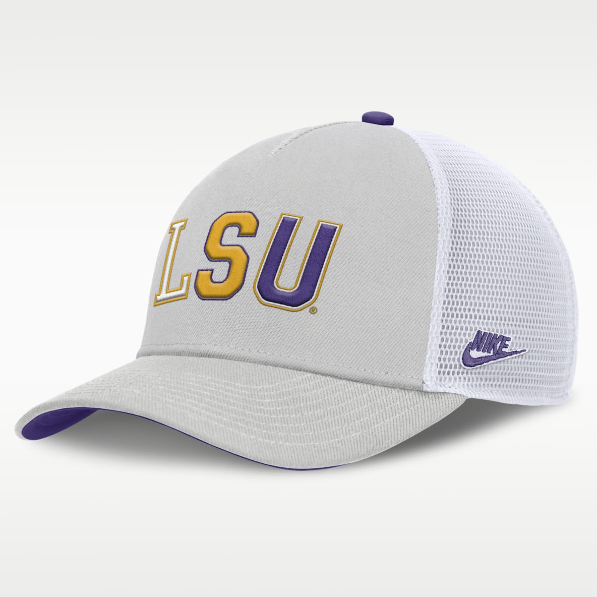 LSU Legacy Basketball Rise Men's Nike College Trucker Adjustable Hat