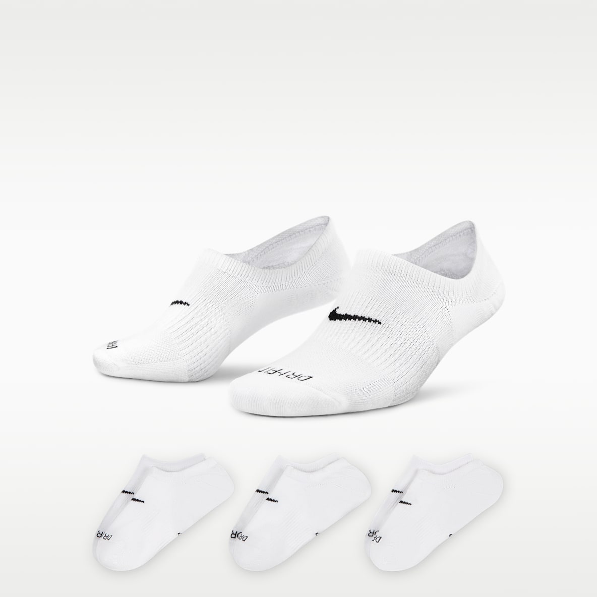 Nike Everyday Plus Cushioned Women's Training Footie Socks (3 Pairs)