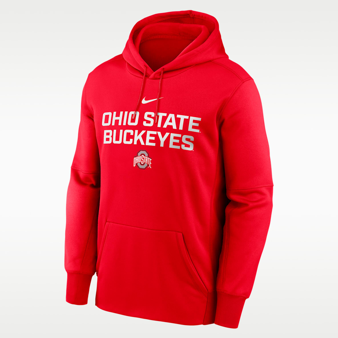 Ohio State Team Stacked Men’s Nike Therma College Pullover Hoodie