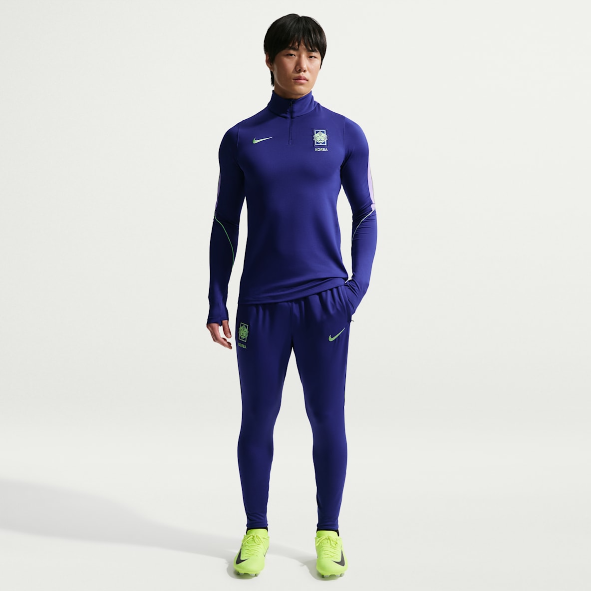 대한민국 스트라이크 남성 나이키 드라이 핏 축구 니트 팬츠