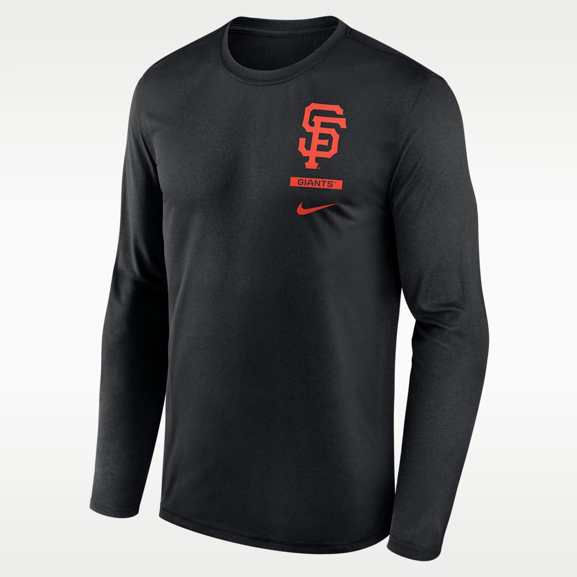 San Francisco Giants 2-Hit Legend Playera de manga larga Nike Dri-FIT de la MLB para hombre