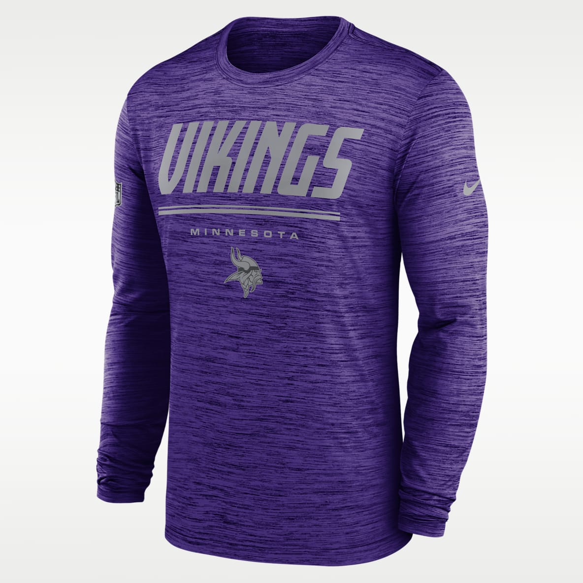 Minnesota Vikings Sideline Team Issue Velocity Men's Nike Dri-FIT NFL Long-Sleeve T-Shirt