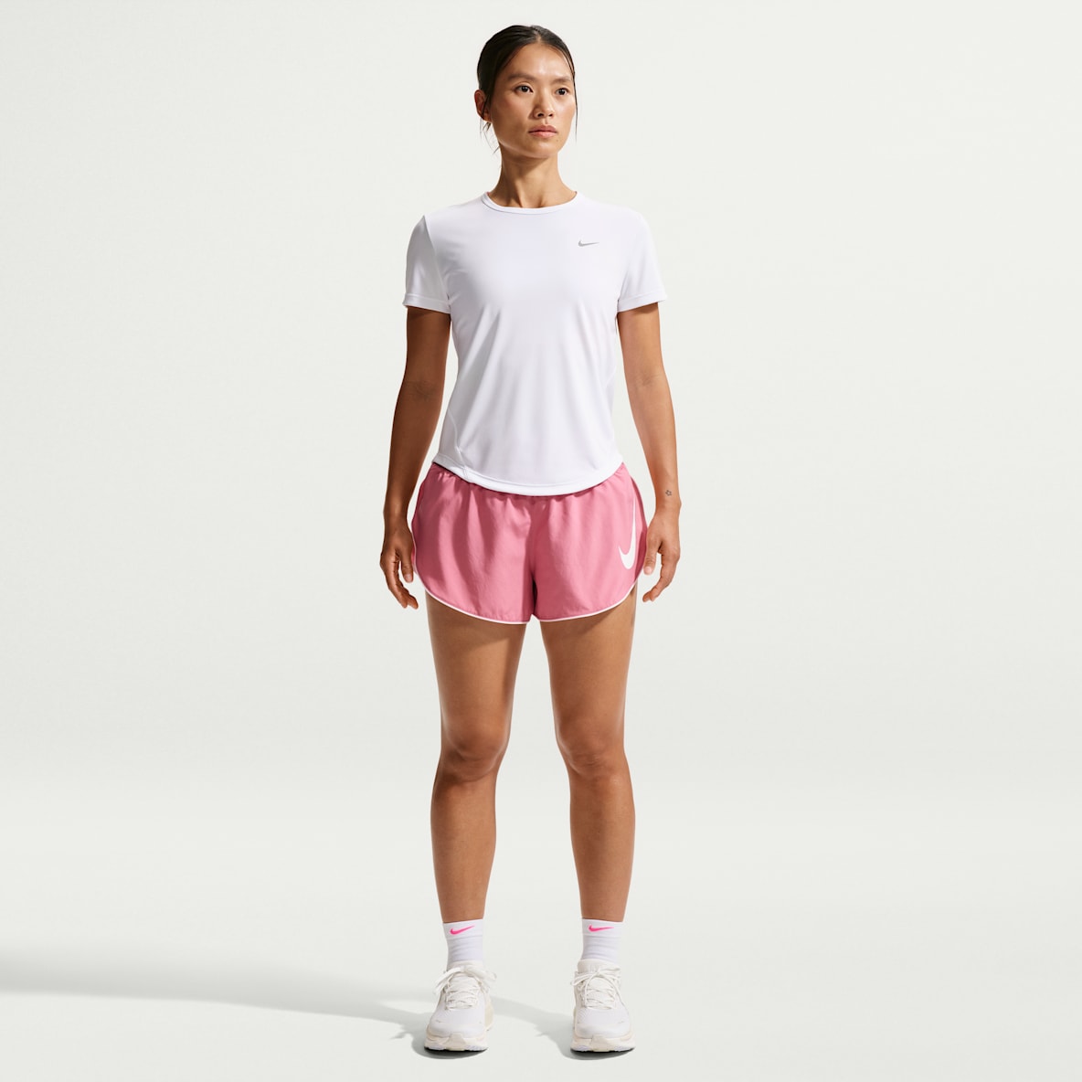 Nike Tempo Flow Swoosh Women's Dri-FIT Mid-Rise Brief-Lined Running Shorts