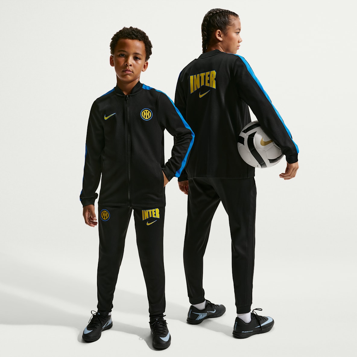 Inter Mailand Strike Third Nike Dri-FIT Fußball-Trainingsanzug aus Strickmaterial (ältere Kinder)