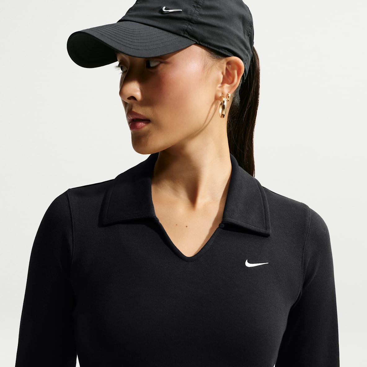 Nike Sportswear Women's Tight Long-Sleeve Cropped Polo