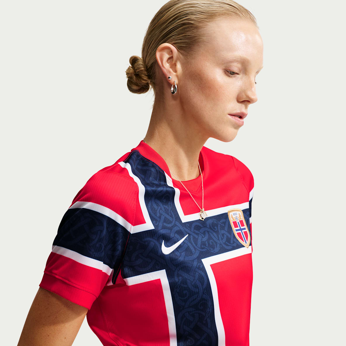 Norway 2026 Stadium (hjemmedrakt) Nike Dri-FIT Replica fotballdrakt til dame