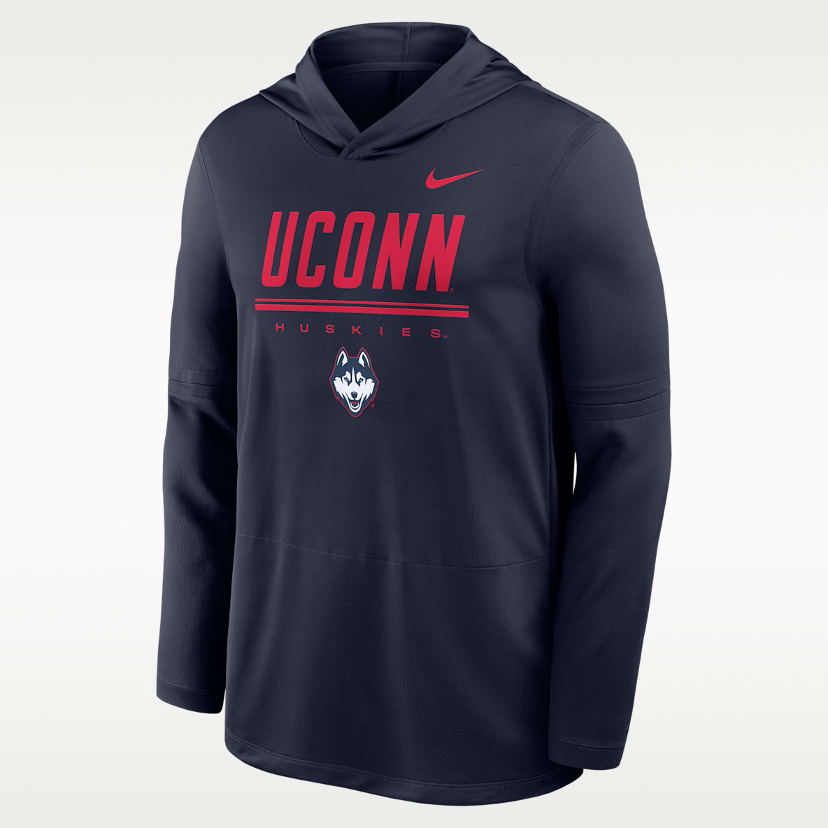Nike College (Connecticut) Sudadera con gorro Dri-FIT ligera para hombre