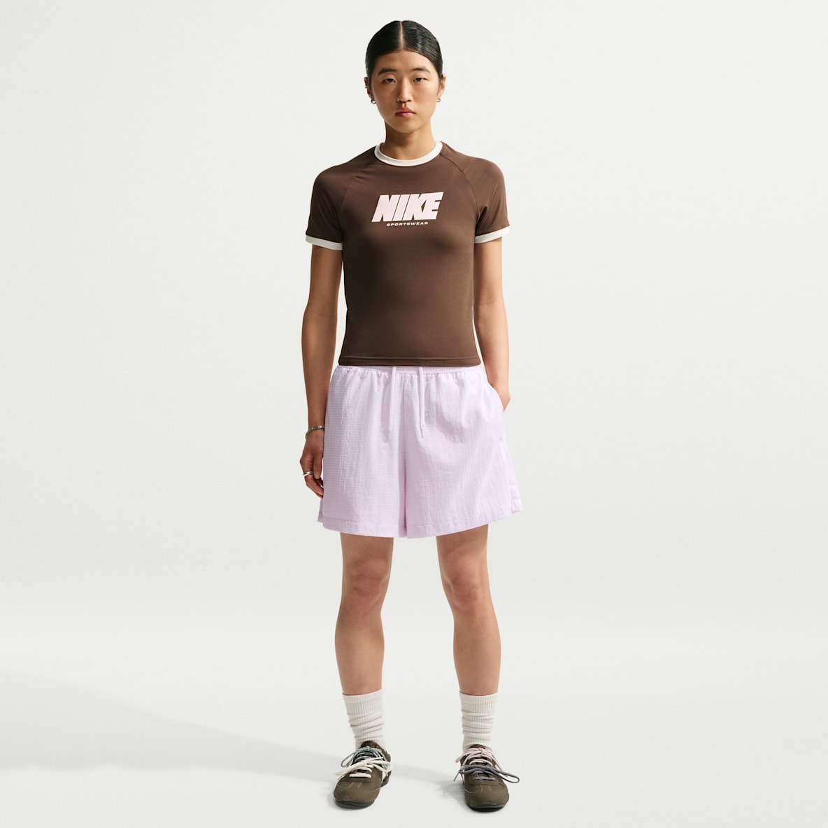 나이키 스포츠웨어 여성 루즈 핏 하이웨이스트 경량 립스탑 쇼츠