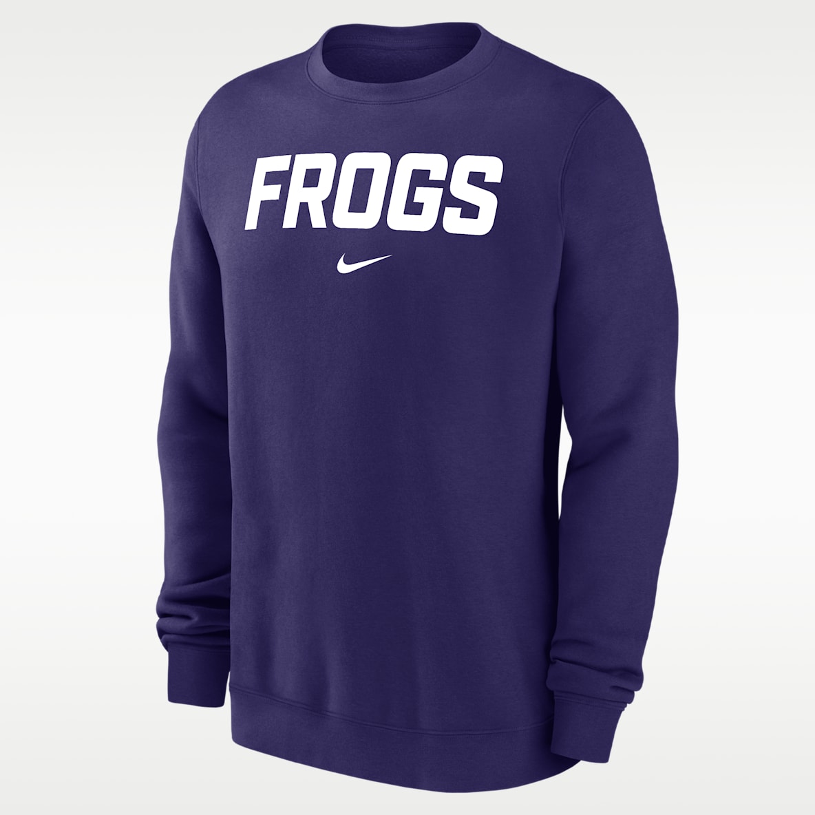 TCU Horned Frogs Club Fleece Men's Nike NCAA Pullover Crew-Neck Sweatshirt