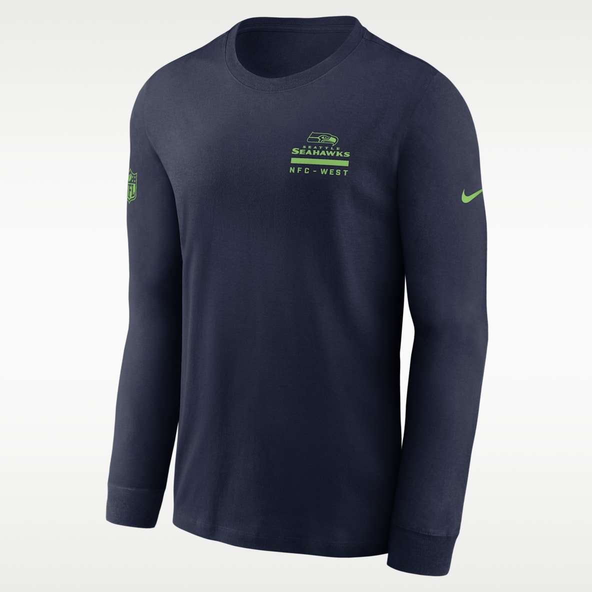 Seattle Seahawks Sideline Team Issue Men's Nike Dri-FIT NFL Long-Sleeve T-Shirt