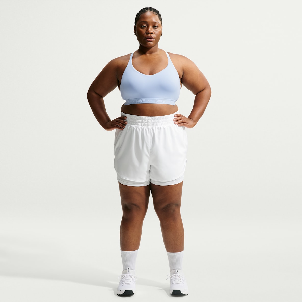 Nike Dri-FIT One Women's High-Waisted 3" 2-in-1 Shorts (Plus Size)