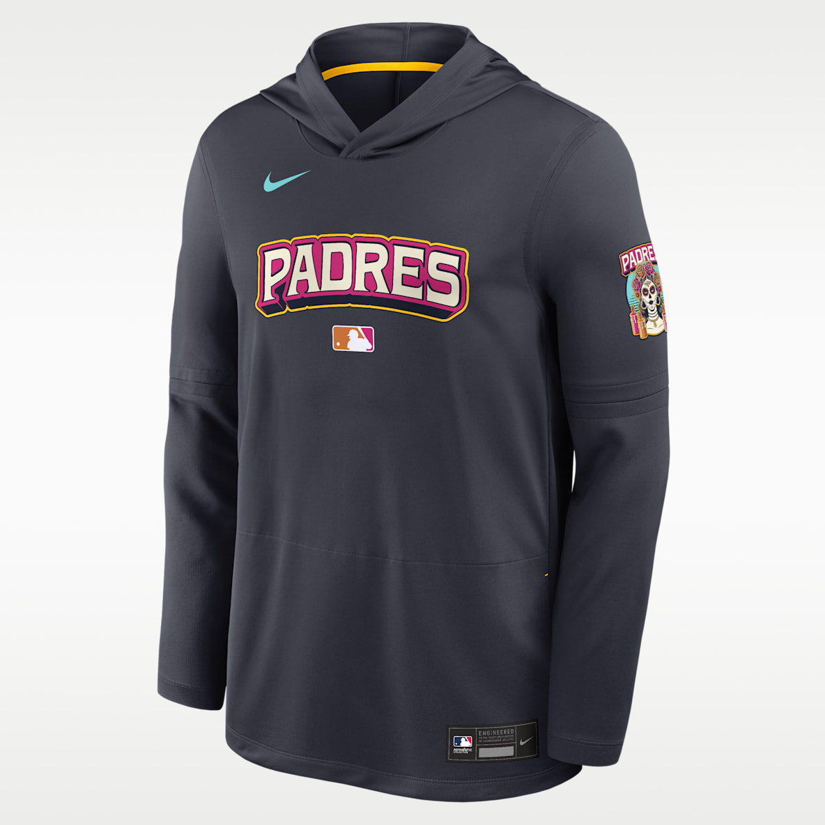 San Diego Padres City Connect Men's Nike Dri-FIT MLB Long-Sleeve Hooded Top