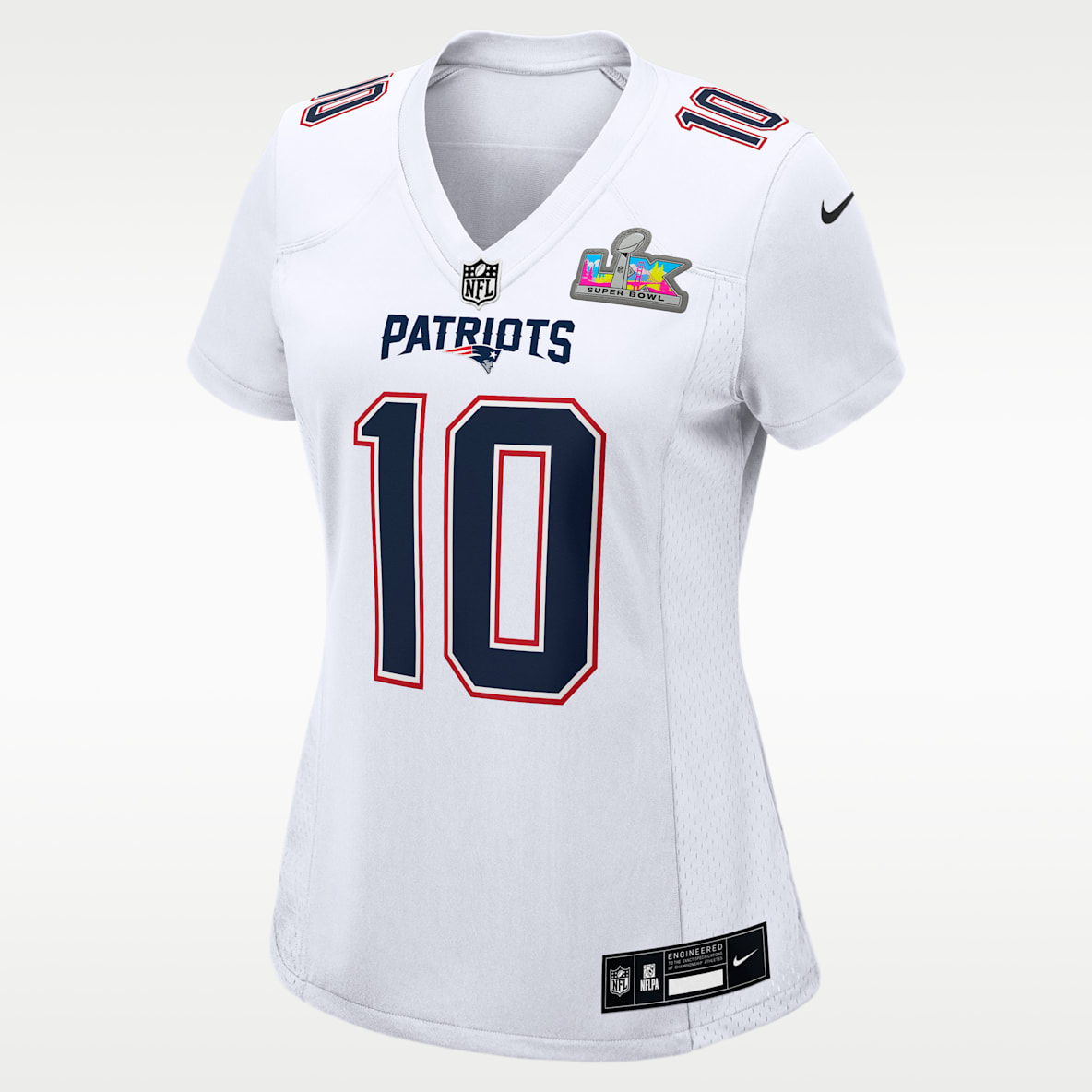 Drake Maye New England Patriots Super Bowl LX Women's Nike NFL Game Fashion Jersey