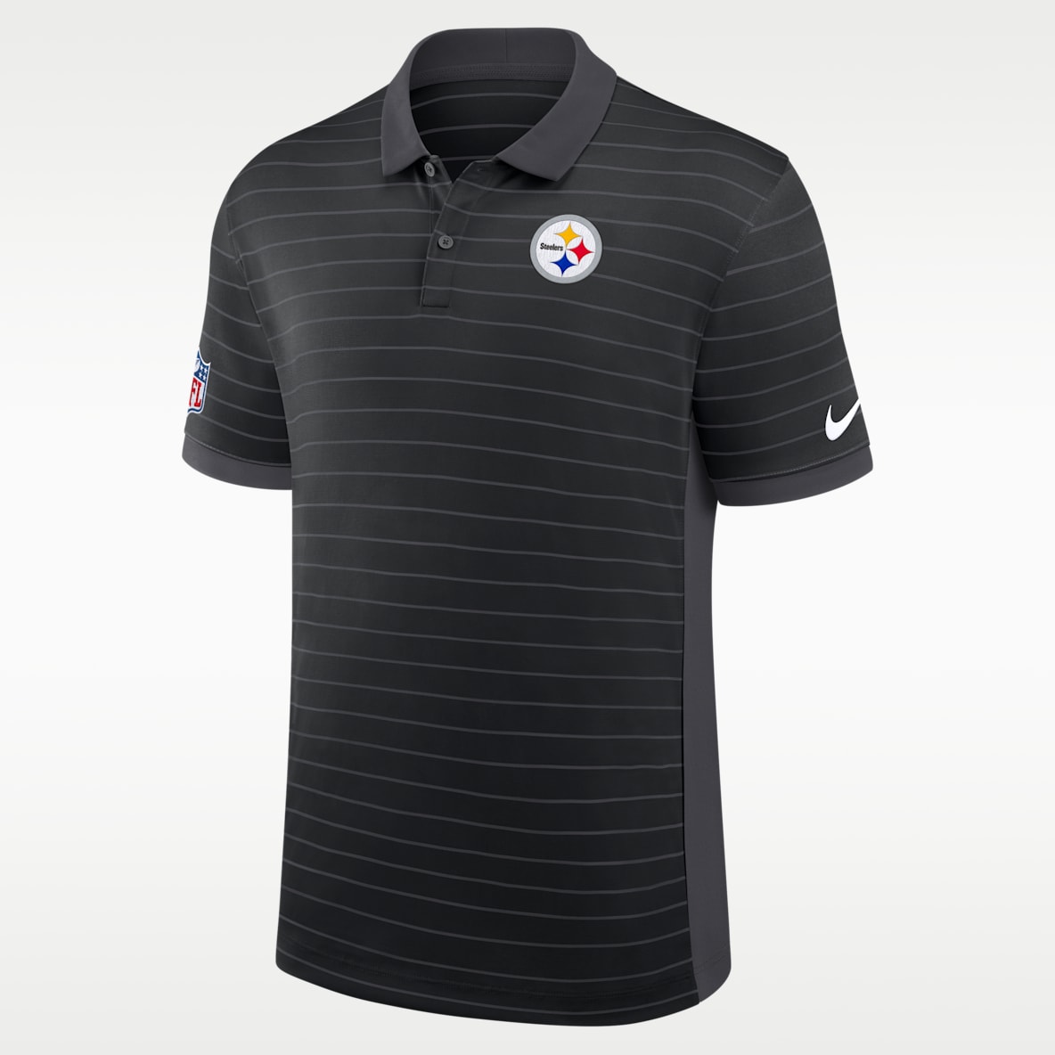 Pittsburgh Steelers Sideline Victory Stripe Men's Nike Dri-FIT NFL Polo