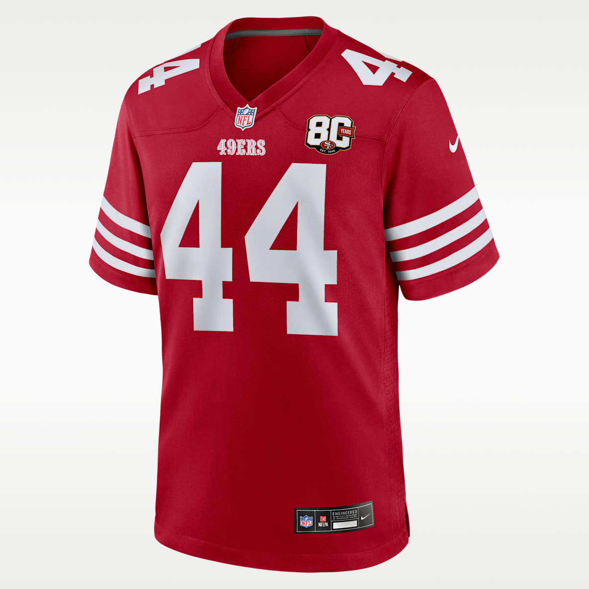 Kyle Juszczyk San Francisco 49ers 80th Anniversary Men's Nike NFL Game Jersey