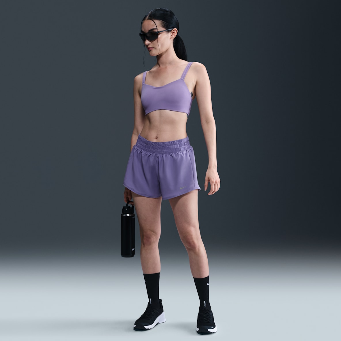 Nike One Women's Dri-FIT Mid-Rise 3" Brief-Lined Shorts