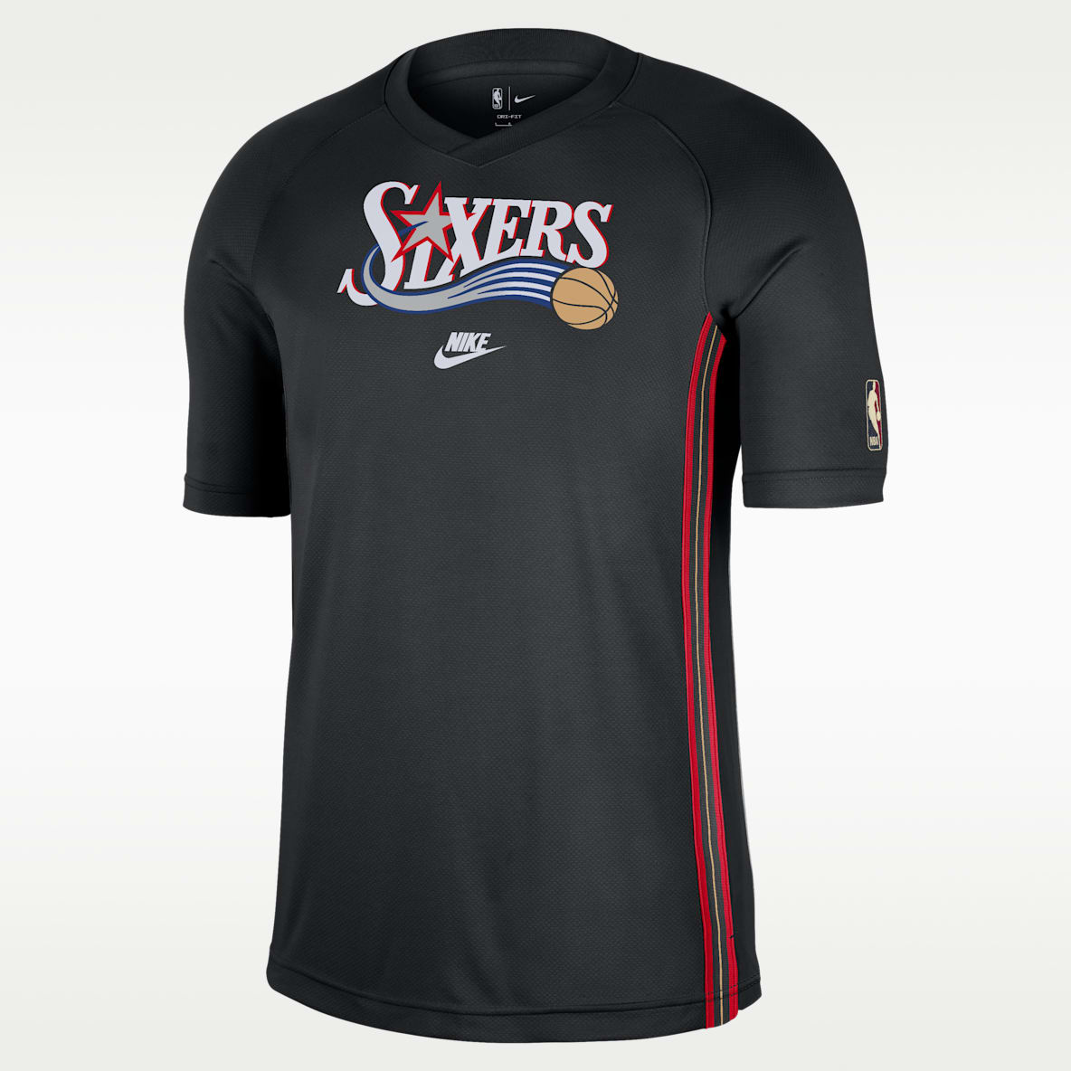 Philadelphia 76ers 2025/26 Hardwood Classics Playera de manga corta Nike Dri-FIT de la NBA para hombre
