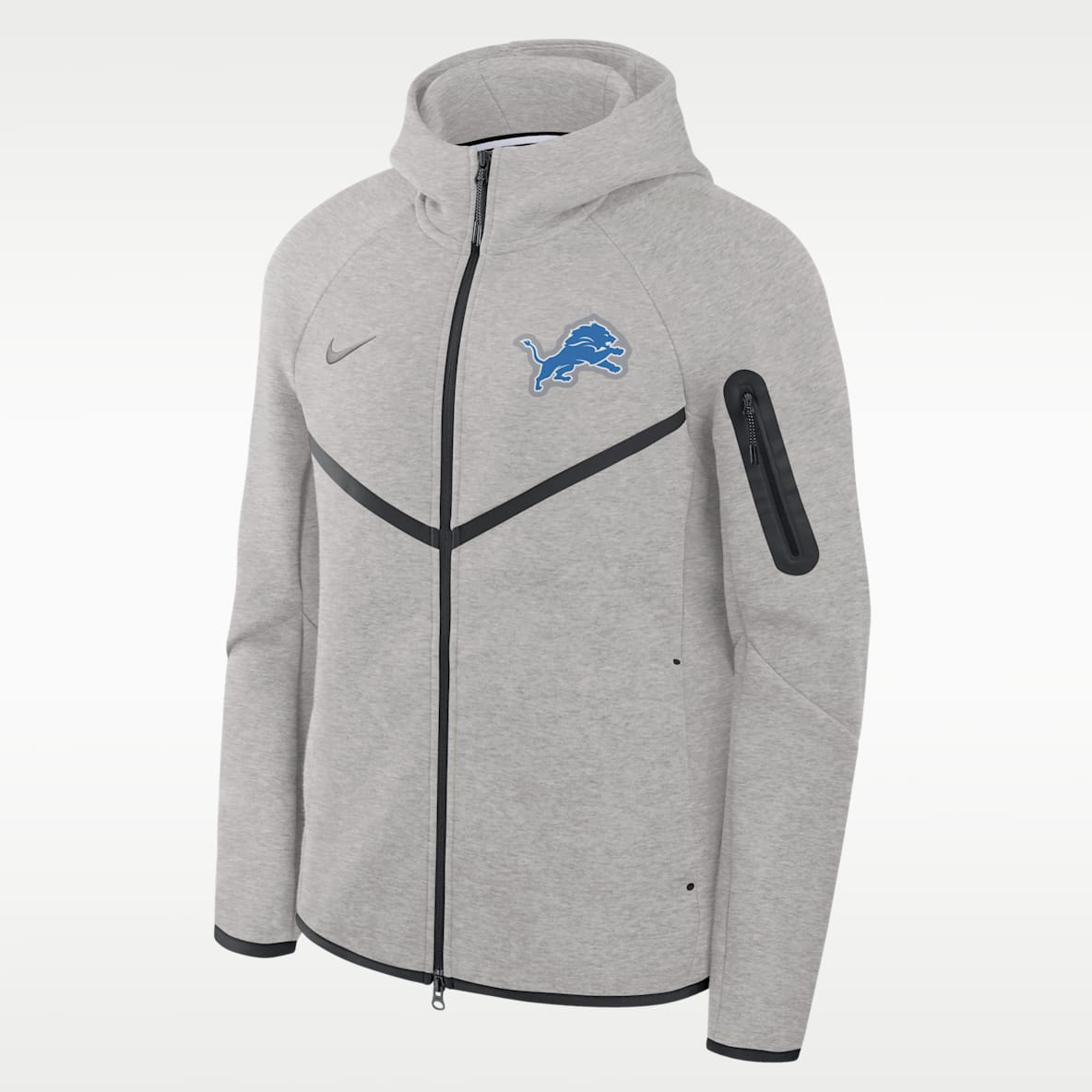 Detroit Lions Tech Fleece Windrunner Men's Nike NFL Full-Zip Hooded Jacket
